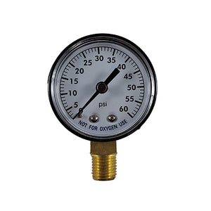 SuperPro Bottom Mount Pressure Gauge