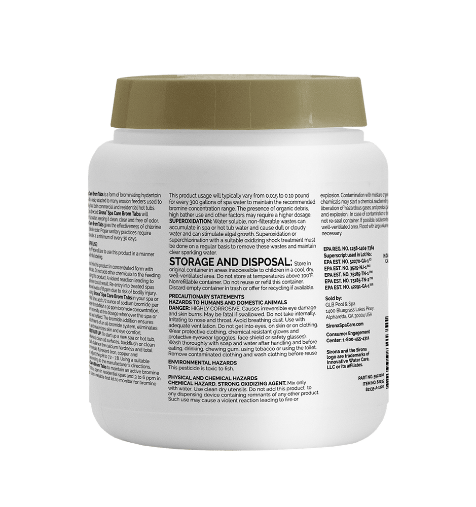 Sirona Brom Tabs 2.2 lb